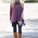 X-Small Eggplant Ultra Soft Cowl Neck Sweater Tunic | XS-XL | Oversized Fit | Cozy Cowl Neck | Ultra-Soft Fabric