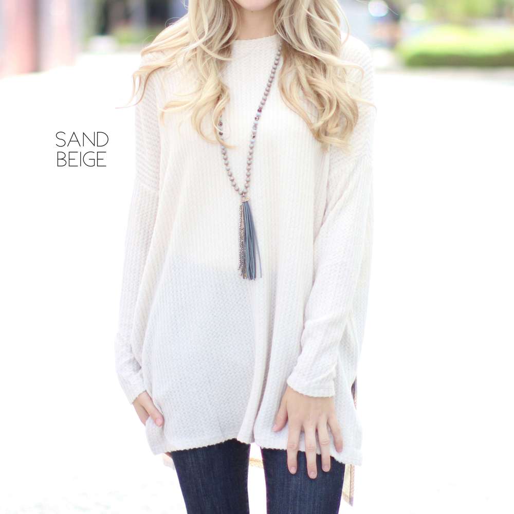 Waffle Flowy Tunic | S-XL | Ultra-Soft Quality | Flowy Design | Perfect for Dressing Up or Down