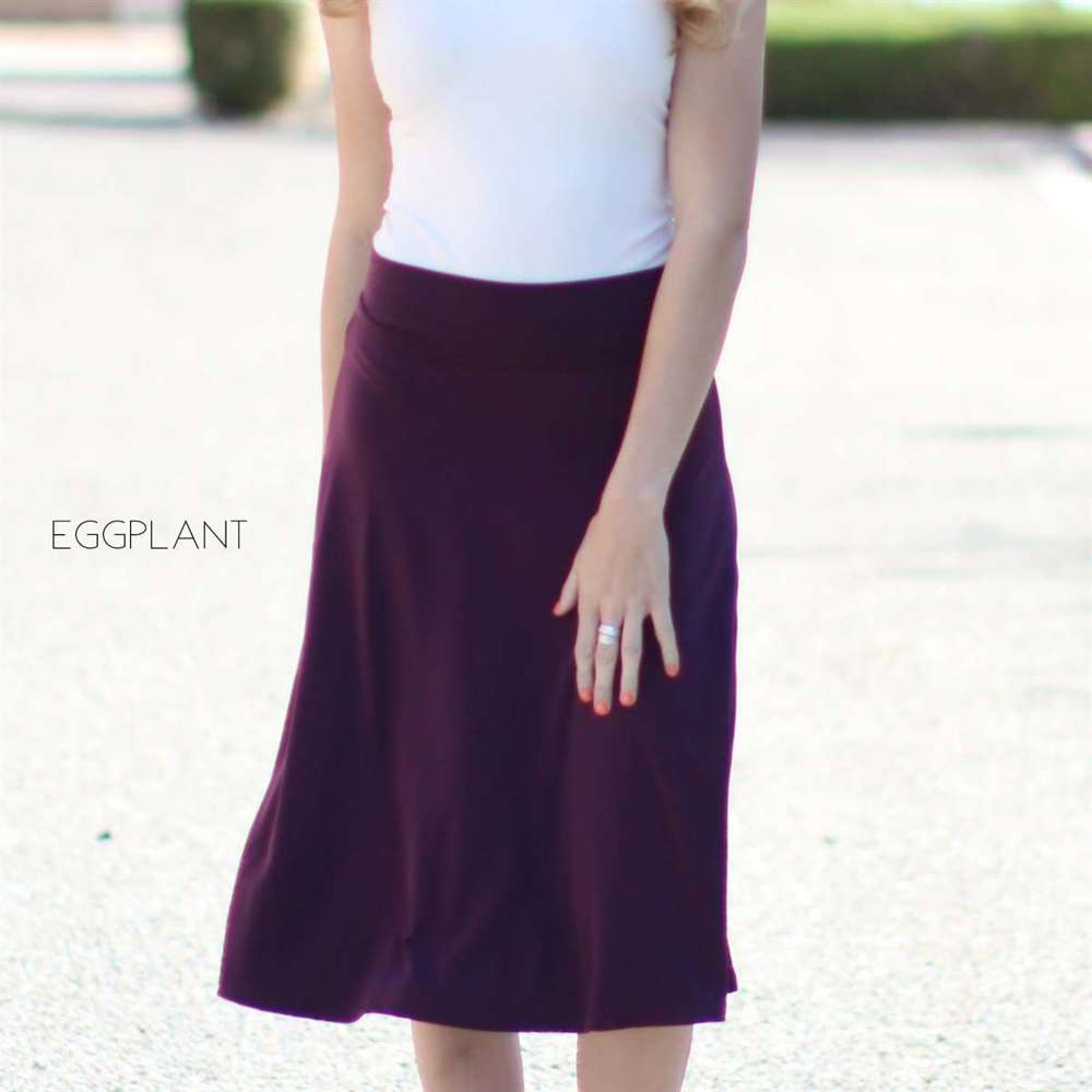 High Waist Everyday Skirt | S-3XL | Elastic Waistband | Perfect Day-to-Night Transition