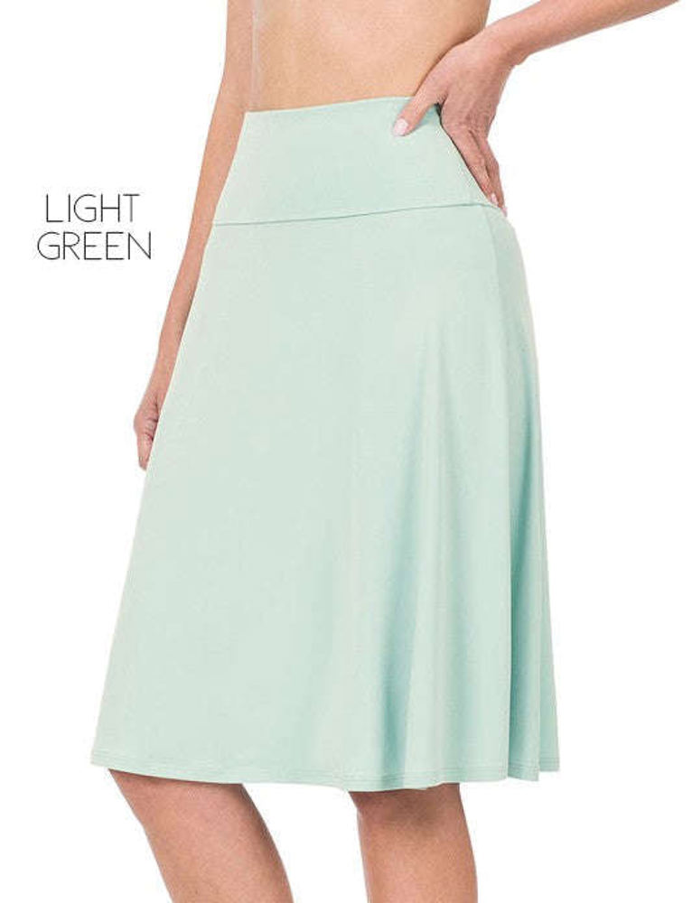 High Waist Everyday Skirt | S-3XL | Elastic Waistband | Perfect Day-to-Night Transition