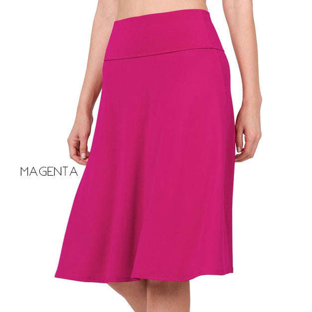 High Waist Everyday Skirt | S-3XL | Elastic Waistband | Perfect Day-to-Night Transition