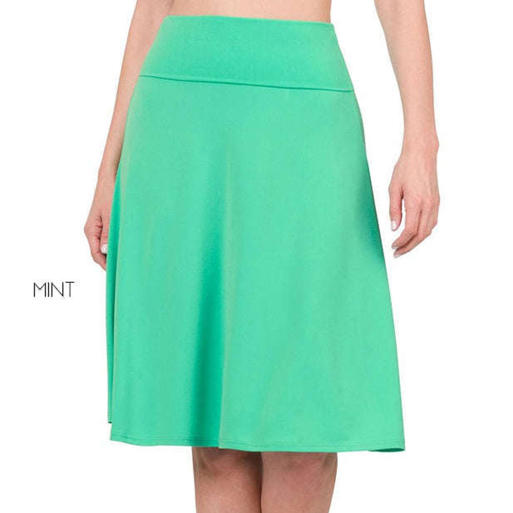 High Waist Everyday Skirt | S-3XL | Elastic Waistband | Perfect Day-to-Night Transition