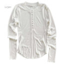 Large Ivory Trending Waffle Henley | S-XL