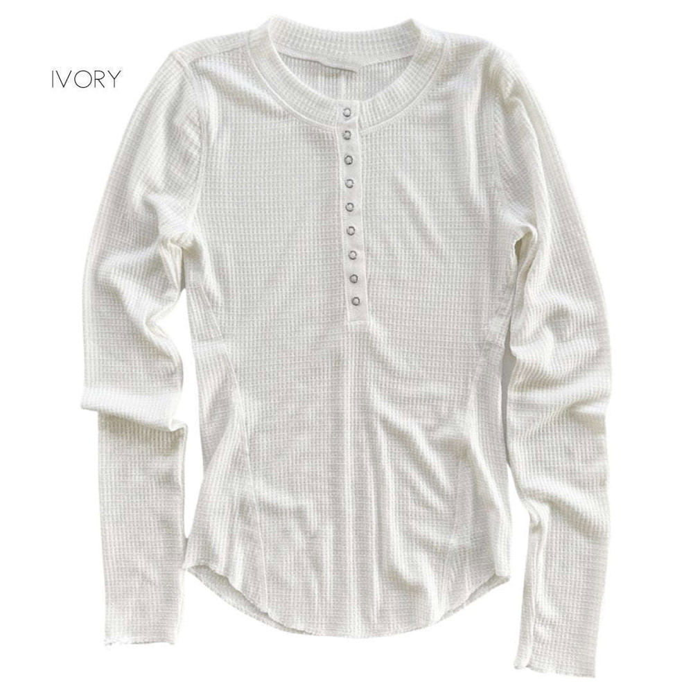 Trending Waffle Henley | S-XL