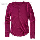 Small Magenta Trending Waffle Henley | S-XL