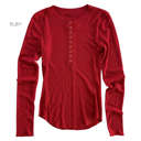 Large Ruby Trending Waffle Henley | S-XL