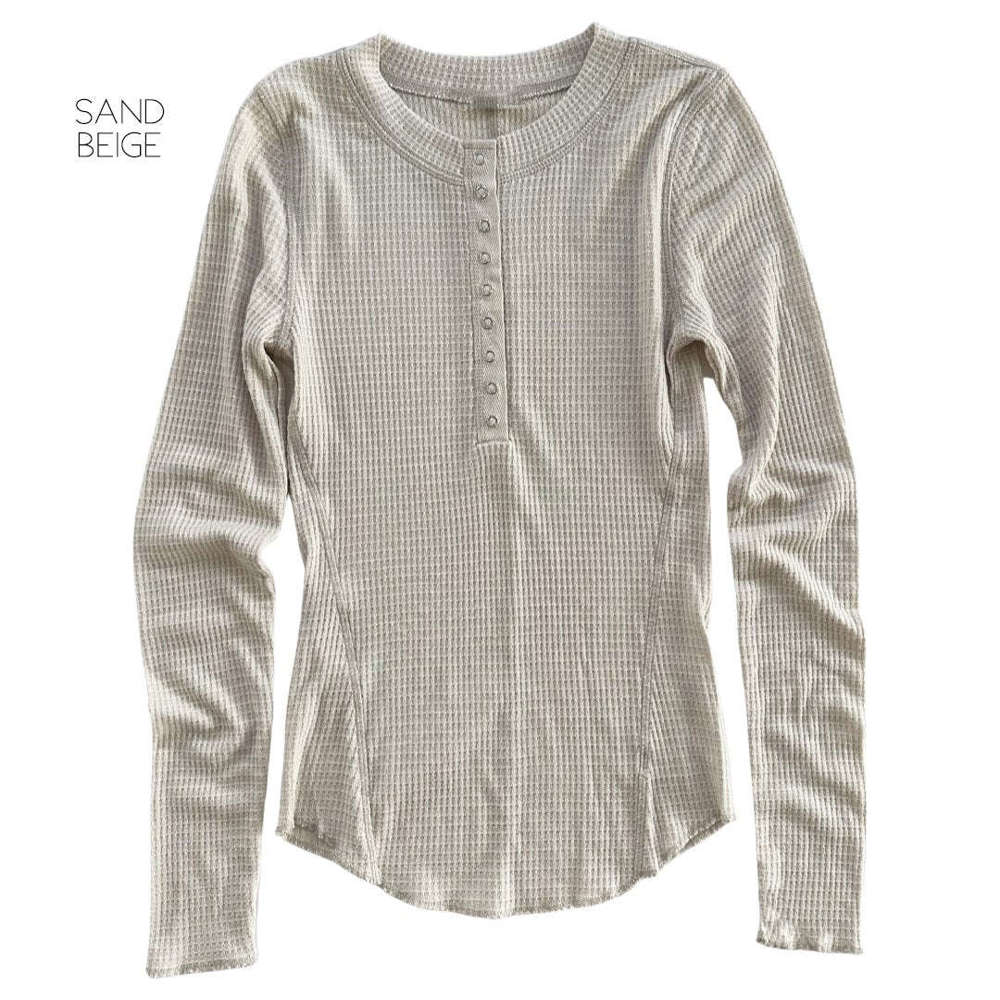 Trending Waffle Henley | S-XL