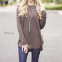 Small Brown Trending Waffle Tunic | S-XL | Favorite Closet Item | Loose Fit Design | Detailed Waffle Fabric | Easy to Style