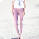 1X Mauve Moto Jeggings With Zipper