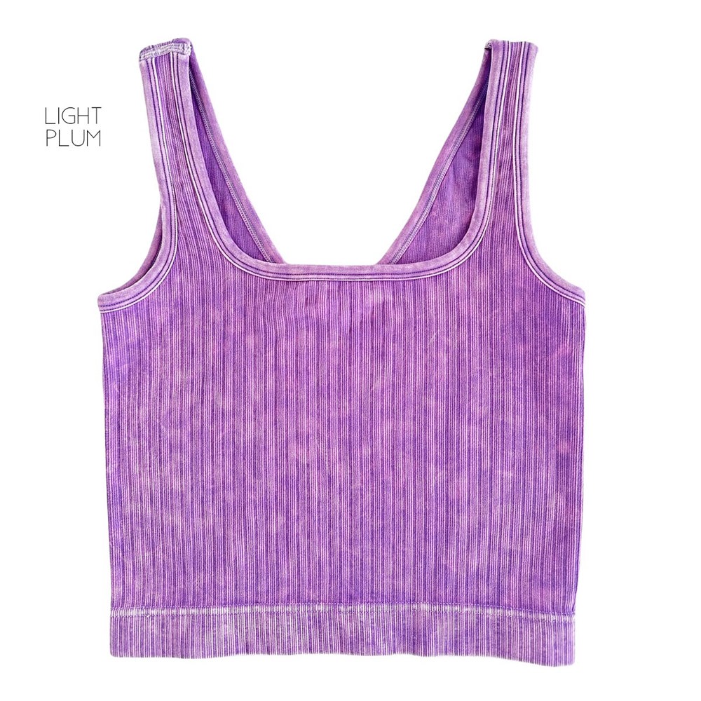 Reversible Cropped Tank | S/M-L/XL | Ribbed | Two-Way Neckline