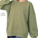 Large Light Olive Tunic Sweatshirt | S-XL | Ultra-Soft Fabric | Comfortable Oversized Fit | Ideal Length for Leggings | Perfect for Everyday Wear