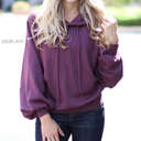 X-Small Eggplant Trending Oversized Hoodie | Ultra-Soft Fabric | Cozy Oversized Fit | Casual Wardrobe Essential