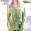 Large Moss Knot Detail Waffle Tunic | S-XL | Perfect for Layering | Trending Waffle Design | Knot Detail | Easy to Style