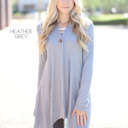 Medium Heather Grey Ultra Soft Button Cardigan | S-XL | Ultra-Soft Fabric | Great Quality | Beautifully Draped Design | Versatile Style