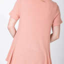 Medium Peach Waffle Top | S-XL | Ultra-Soft Quality | V-Neck Design | Flowy Style | Perfect for Leggings or Jeans