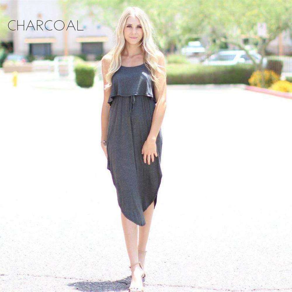 Layered Midi Dress | S-XL | Flowy | Ultra-Soft | Everyday Essential | Versatile Style | Year-Round Wardrobe Staple