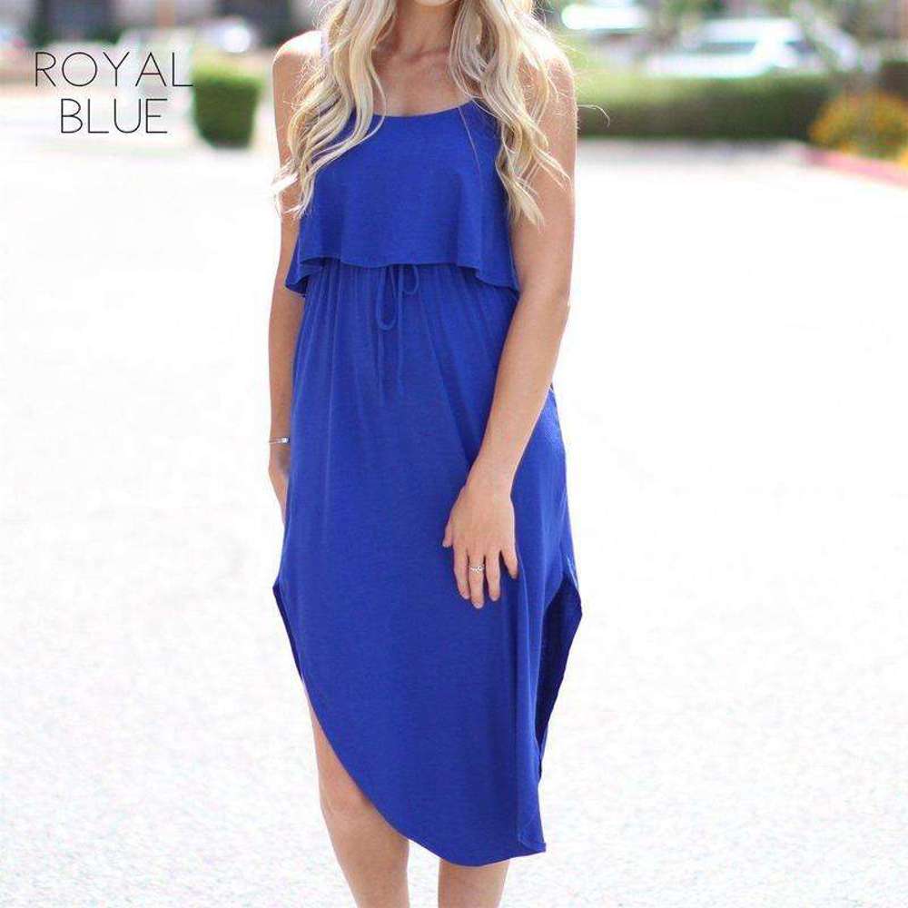 Layered Midi Dress | S-XL | Flowy | Ultra-Soft | Everyday Essential | Versatile Style | Year-Round Wardrobe Staple