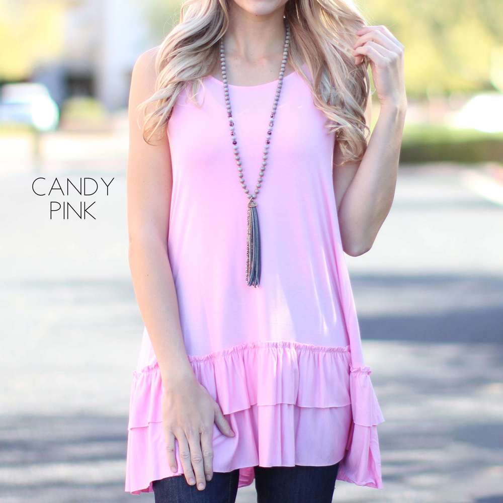 Tank Ruffle Tunic | S-XL