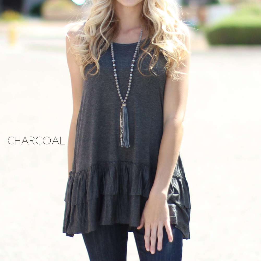 Tank Ruffle Tunic | S-XL