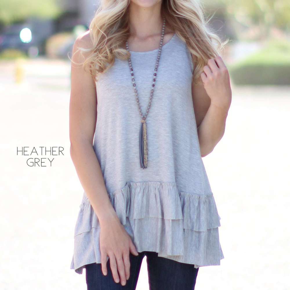 Tank Ruffle Tunic | S-XL