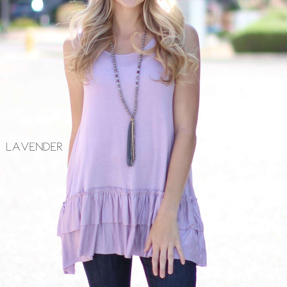 Tank Ruffle Tunic | S-XL