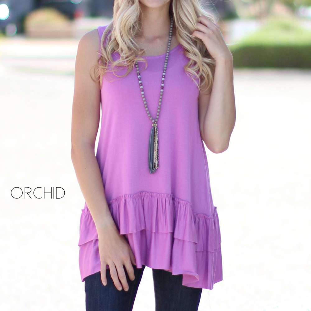 Tank Ruffle Tunic | S-XL