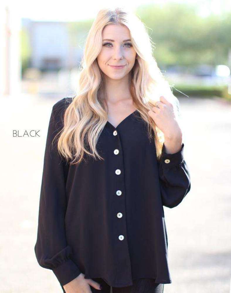 Classic Button Blouse | S-3XL | Perfect Classic Design | Detailed Buttons | Flowy Style | Staple Addition