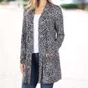  Leopard Neutral Cardigan | L | Ultra-Soft Quality | Lightweight Design | Perfect for Layering