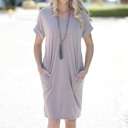  Cuffed Sleeve Dress | S-XL | Cuffed Sleeves & Pockets | Soft & Premium Fabric | Everyday Favorite