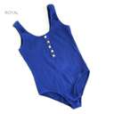 Medium Royal Button Detail Bodysuit | S-XL | Trendy Layering Style | Gold Button Detailing | Ribbed Design | Snap Closure