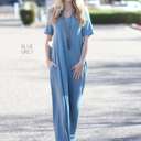 Small Blue grey V-Neck Maxi Dress | S-XL | Classic V-Neck | Pocket Detail | Easy to Dress Up or Down