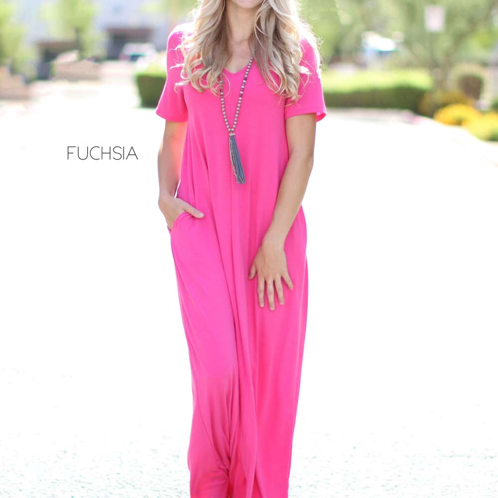 V-Neck Maxi Dress | S-XL | Classic V-Neck | Pocket Detail | Easy to Dress Up or Down