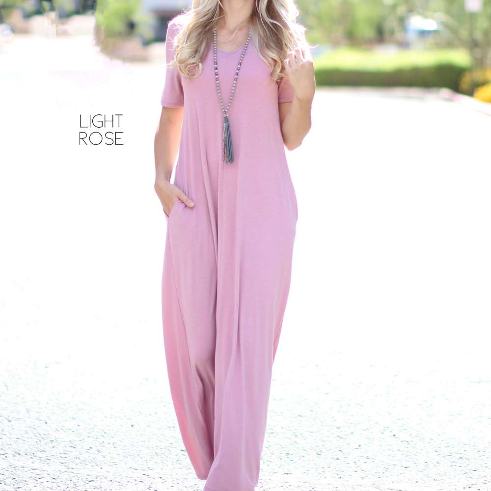 V-Neck Maxi Dress | S-XL | Classic V-Neck | Pocket Detail | Easy to Dress Up or Down