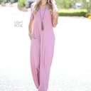 Small Light Rose V-Neck Maxi Dress | S-XL | Classic V-Neck | Pocket Detail | Easy to Dress Up or Down