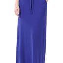 1X Bright Blue Everyday Maxi Skirt | S-3XL | Elastic Waistband | Tulip Hem Design | Pockets Included