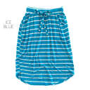 XL Ice Blue Striped Everyday Skirt | S-XL | Cute Everyday Design | Elastic Waistband | Convenient Pockets | Total Length Approx: 24"