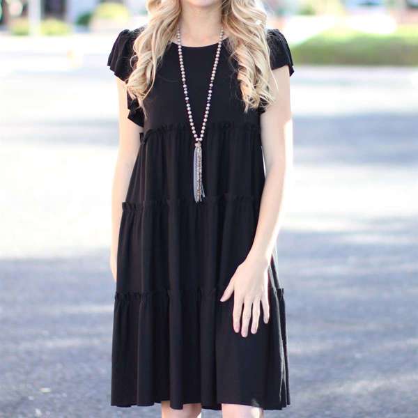 Tiered Flowy Dress | S-XL | Lightweight & Airy | Perfect for Spring & Summer | Comfortable Fit