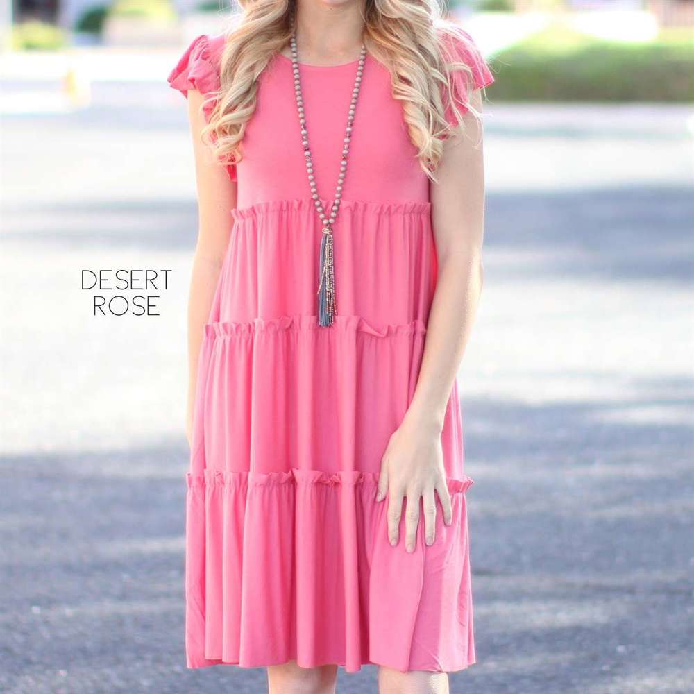 Tiered Flowy Dress | S-XL | Lightweight & Airy | Perfect for Spring & Summer | Comfortable Fit