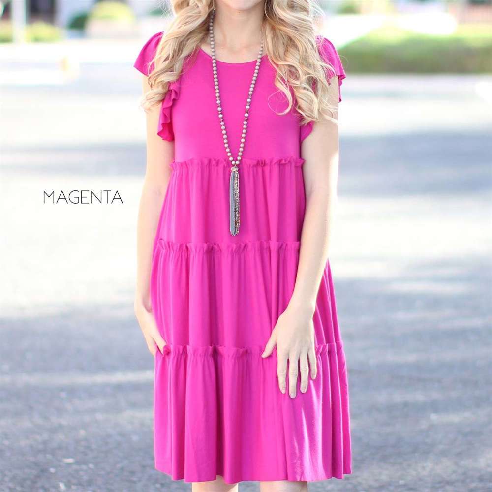 Tiered Flowy Dress | S-XL | Lightweight & Airy | Perfect for Spring & Summer | Comfortable Fit