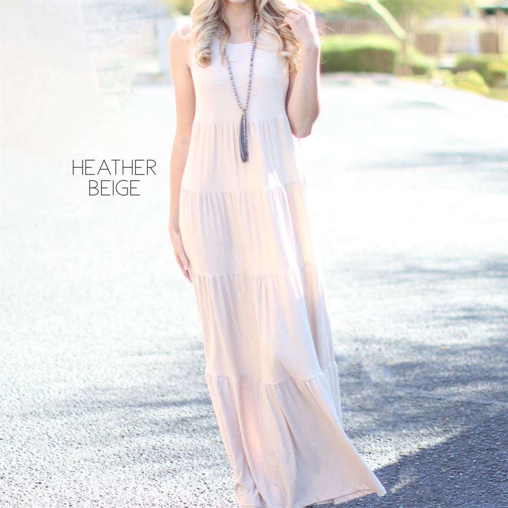 Tiered Maxi Dress | L-XL | Flowy Tiered Design | Versatile Styling | Premium Fabric