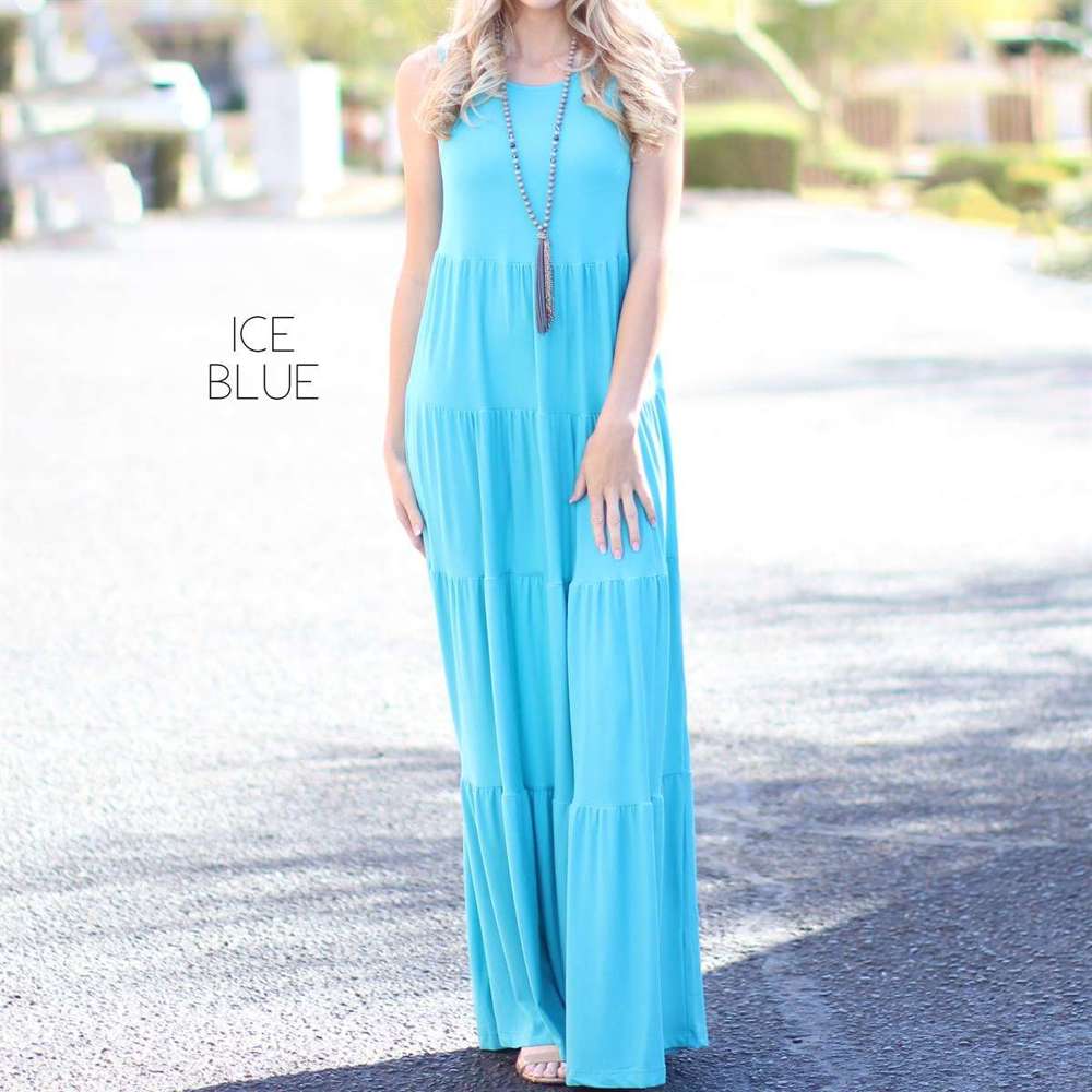 Tiered Maxi Dress | L-XL | Flowy Tiered Design | Versatile Styling | Premium Fabric