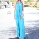 Large Ice Blue Tiered Maxi Dress | L-XL | Flowy Tiered Design | Versatile Styling | Premium Fabric