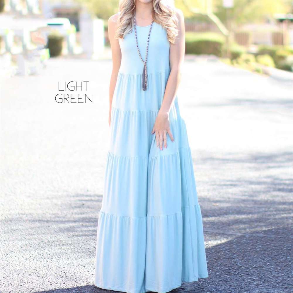 Tiered Maxi Dress | L-XL | Flowy Tiered Design | Versatile Styling | Premium Fabric