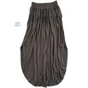 1X Ash Grey The Classic Skirt | S-3XL | Smocked Waist | Side Slit | Pockets