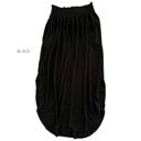 1X Black The Classic Skirt | S-3XL | Smocked Waist | Side Slit | Pockets