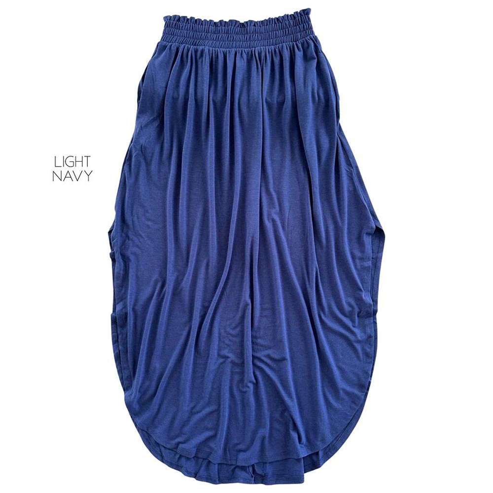 The Classic Skirt | S-3XL | Smocked Waist | Side Slit | Pockets