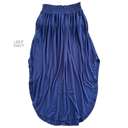 Small Light Navy The Classic Skirt | S-3XL | Smocked Waist | Side Slit | Pockets