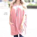 Medium Ash Rose Long Length Pocket Tunic | S-XL | Premium Fabric | Long Length | Practical Pockets