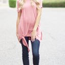 Medium Ash Rose Tie Front Tunic | S-XL | On-Trend Tie Front Style | Versatile Design | Perfect for Dressing Up or Down