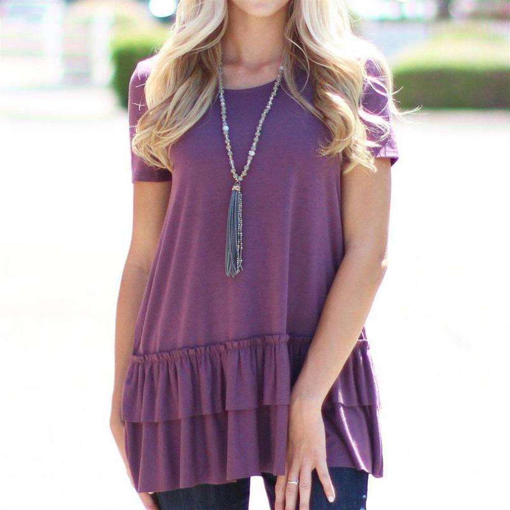 Ruffle Tunic | S-3XL | Premium Fabric | Stylish Ruffle Detail | Easy to Dress Up or Down